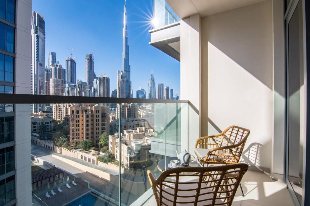 Апартаменты Silkhaus Design 1Bdr With Burj Khalifa View In New Tower Дубай Экстерьер фото